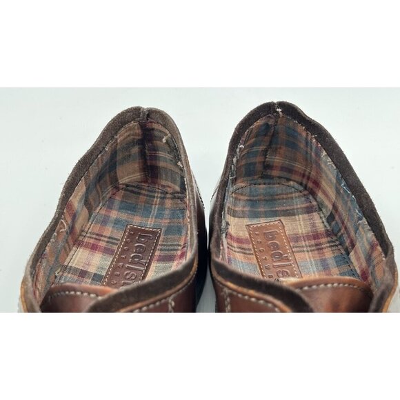 Bed Stu Volstead Mens Size 10 Oxford Cap Toe Brown Leather Dress Shoes - Picture 10 of 11